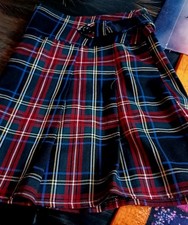 Red,Navy,mix,Plaid,Tartan,Short Skirt, Pleated,18