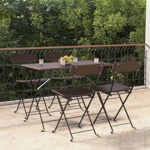 Folding chairs pcs brown - folding,