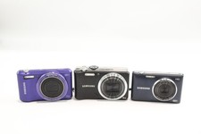 Assorted Samsung Digital Compact Cameras Inc WB35F & ST150F Etc Working x 3