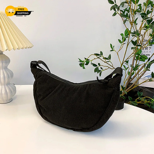 Womens corduroy hobo bag - corduroy,