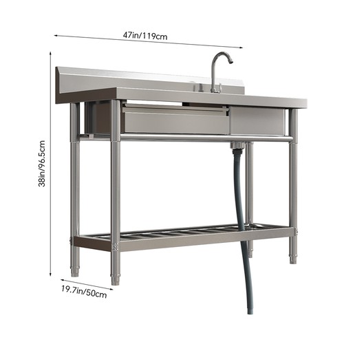Single bowl stainless steel - single,