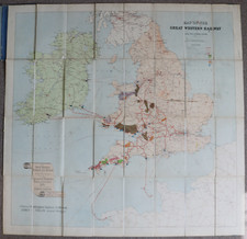 GWR Great Western Railway Map 1909.