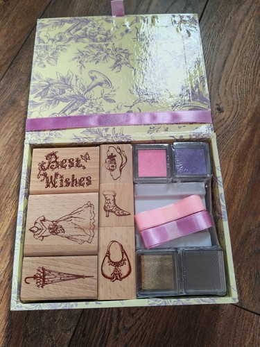 Vintage wooden rubber stamp - rubber,