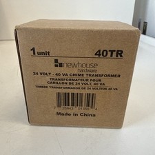 Newhouse Hardware 40TR 24-Volt 40vA Wired Door Bell Transformer for Powering Mul