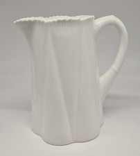 Wileman (Shelley) Dainty White fine bone china open water jug 1896 5.25"