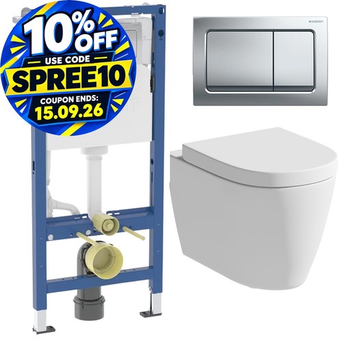 Rimless wall hung toilet - hung,