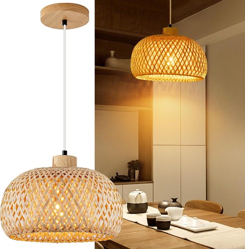 Mikeru bamboo pendant light - bamboo,