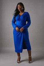 Coast Cobalt Midi Dress Womens