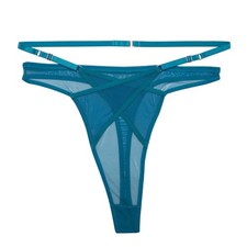 Playful Promises Eddie Petrol Crossover Strappy Thong for Women