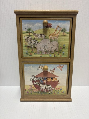 Box wooden two drawer - wooden,