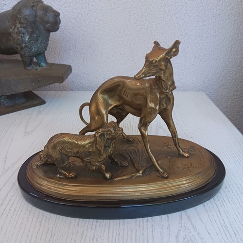 Bronze figurine signed - figurine, j