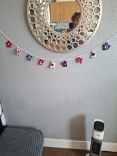 Hand  Knitted  Red /white