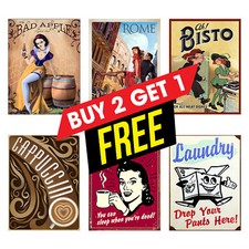 Bar / Pub Man Cave Home Décor Metal Tin Sign Plaque Home Bar Shed Wall Art M10