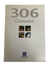 Peugeot 306 Cabriolet Convertible Car Sales Brochure 1997 Original