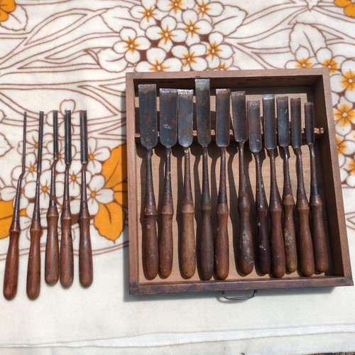 Japanese chisel set 16pc - japanese,