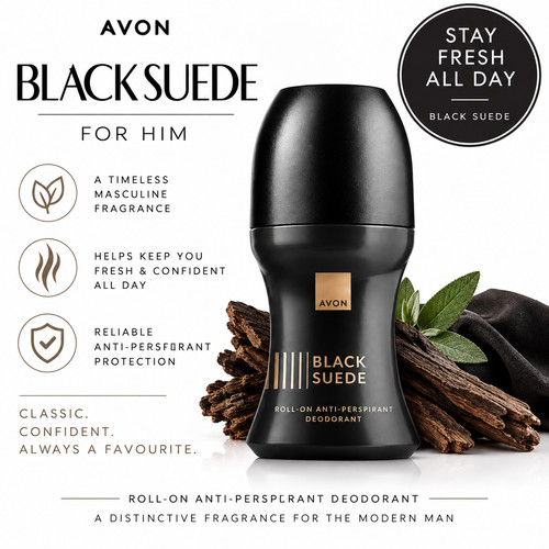 Avon black suede - avon,