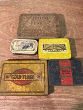 5 x Vintage Tobacco Tins Wills