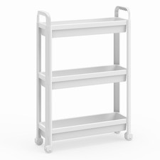 3-Tier Narrow Mobile Shelving