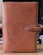 VERY RARE! FILOFAX BRIDLE TAN ITALIAN LEATHER PERSONAL SIZE ORGANISER - VGC!
