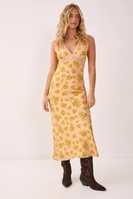 Nastygal Beige Maxi Dress