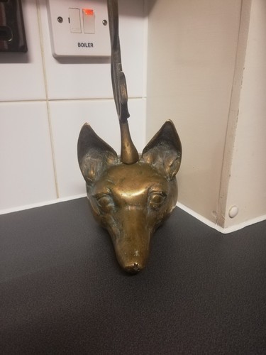 Brass peerage fox head - peerage,