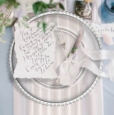 6 Pcs Elegant Charger Plates