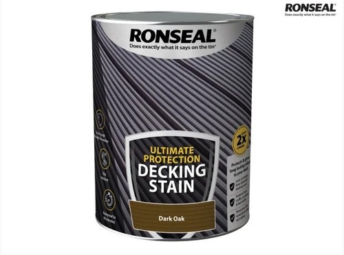 Dark oak decking - oak, stain