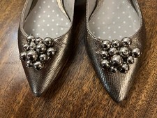 Silver leather - Lulu Guinness - ladies Shoes size 39