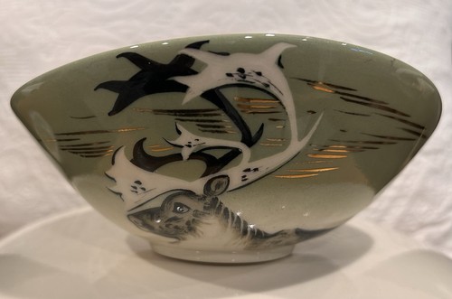 Vintage 1950s ceramic - ceramic, caribou