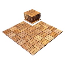 Acacia Wood Interlocking Patio