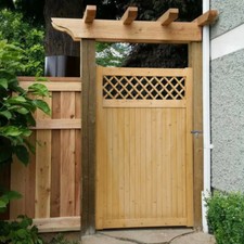 Wood Garden Gate Lattice