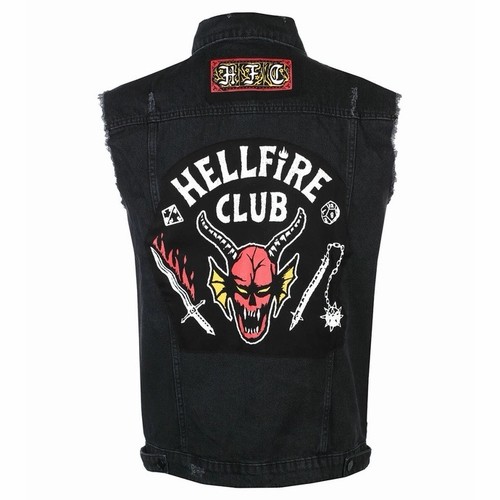 Hellfire club denim vest - club,