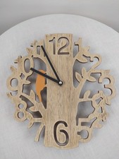 Cutout Wood Wall Clock