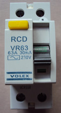 VOLEX VR63 63A 30mA DP RCD 63 AMP IEC/BSEN 61008 RCCB RCCD