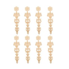 Wood Appliques Long Decorative