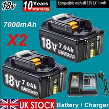 For Makita 18V 8.0Ah LXT Li-ion Battery BL1830 BL1840 BL1850 BL1860 / Charger UK