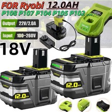 12.0/8.0Ah For RYOBI P108 18V