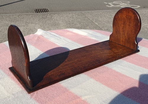 Antique oak book stand rack - stand,