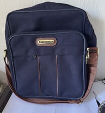 Vintage SAMSONITE Blue & Brown Carry on Travel Bag