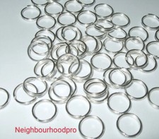 5 replacement silver plated medal rings for Jubilee medals.