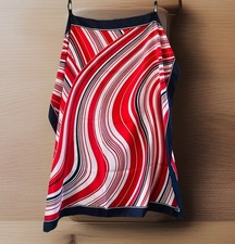 Vintage Viyella Scarf Navy Red