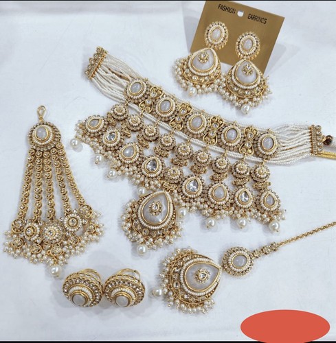 Indian bridal kundan pearl - bridal,