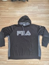 Fila black and grey hoodie #streetwear 6XL Men's Jumper