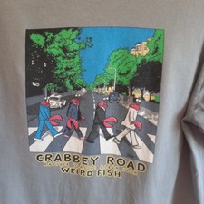 Mens Weird Fish Crabby Road