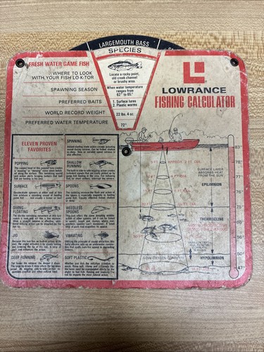 Lowrance 1972 vintage fishing - lowrance,