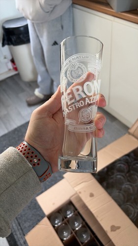 Peroni half pint glasses - peroni,