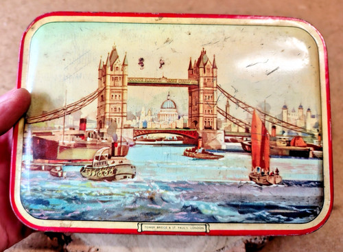 Rileys toffee tin tower bridge - tower,