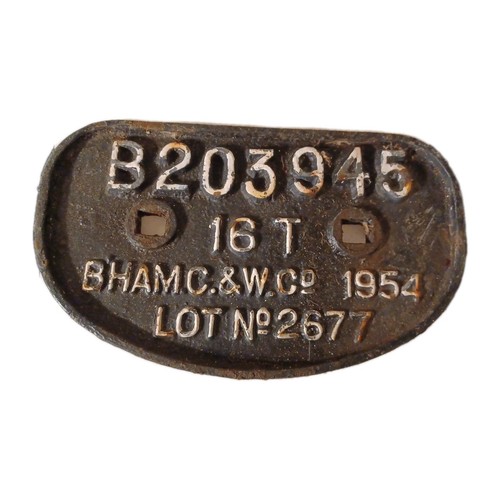 Railwayana cast iron wagon - iron,
