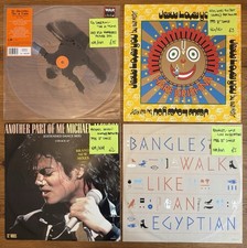 Chart Pop 12” Singles x4 1980s-2000s Ed Sheeran RSD, Bangles, Michael Jackson