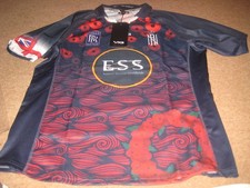 Royal Navy RUGBY POPPY jersey shirt VX3  LARGE MENS TAGS/PACKET
